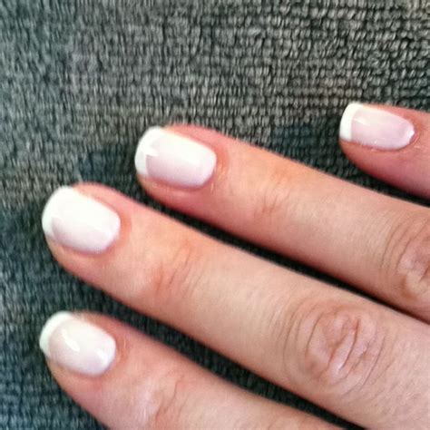 Ah French Its Natural One Shade Essie Marshmallow Then White Tip