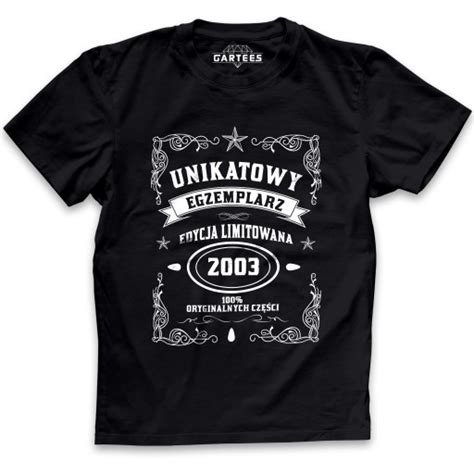 KOSZULKA MĘSKA EDYCJA LIMITOWANA PERSONALIZOWANY TSHIRT NA URODZINY