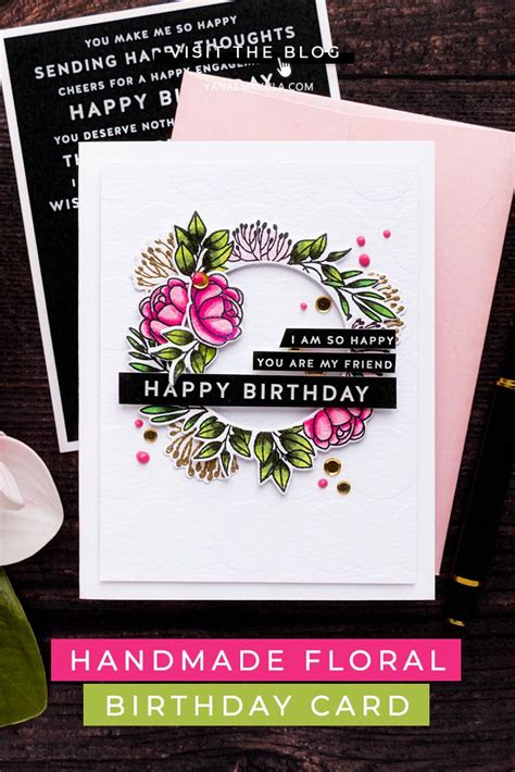 Simon Says Stamp Floral Happy Birthday Card Birthday Cards Happy