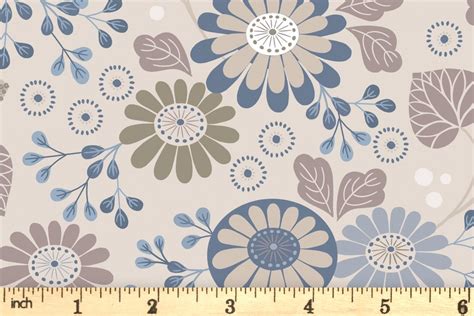 Lewis And Irene Shinrin Yoku Floral Natural A Wool