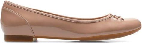 Balerinki Clarks Couture Bloom E Kolor Nude Patent Ceny I