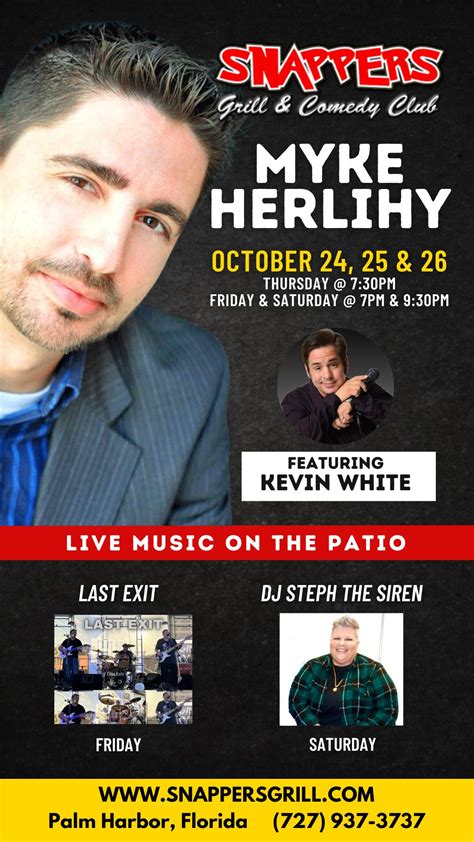 Myke Herlihy Comedy Tour Tickets In Palm Harbor Fl United States