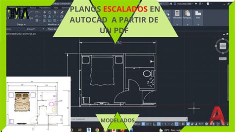 Crear O Dibujar Planos Escalados En Autocad A Partir De Pdf Menos De 5 Minutos Exportar De Pdf A