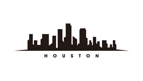 Houston Skyline And Landmarks Silhouette Vector 26261236 Vector Art At