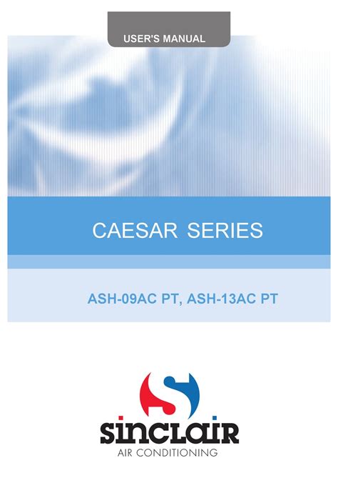 SINCLAIR CAESAR SERIES USER MANUAL Pdf Download | ManualsLib