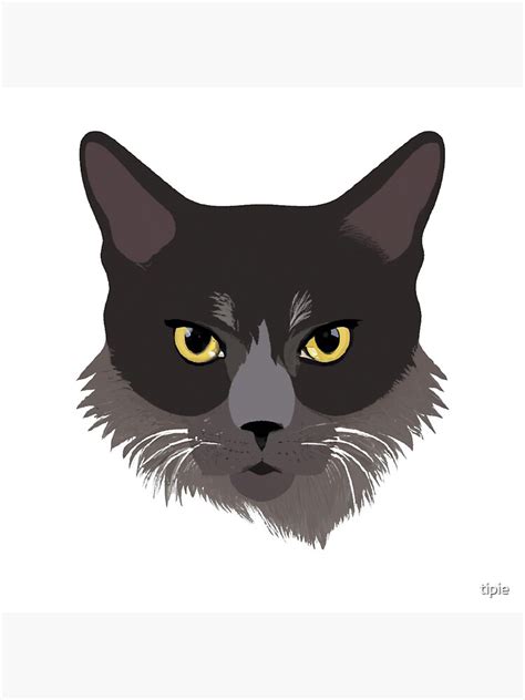 "Angry cat face" Poster for Sale by tipie | Redbubble