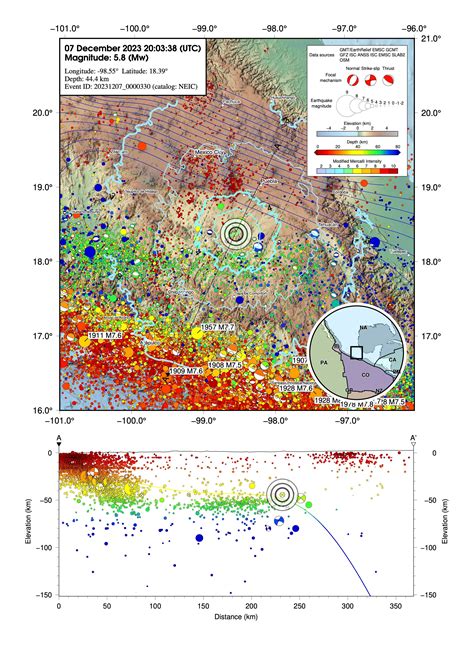 M5.8 earthquake shakes Mexico City - by Judith A Hubbard