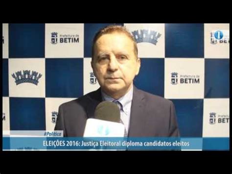 Justiça Eleitoral diploma candidatos eleitos YouTube