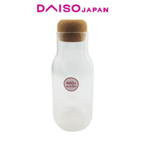 Daiso Wooden Lid Glass Bottle Shopee Philippines