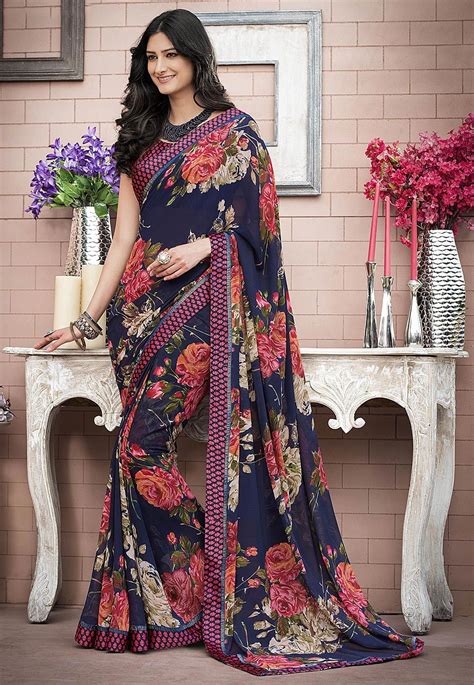 Pin By Joshindia Indian Wedding On Floral Saree Latest Indian