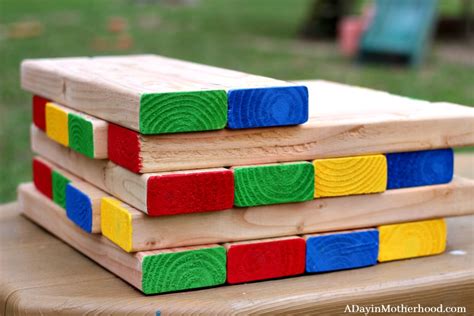 Diy Outdoor Stacking Game Craft Modified For Kids