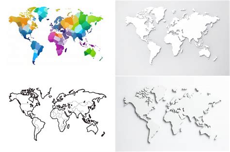 World Map Outline Illustration Graphic By Ai Graphic Design Bundle · Creative Fabrica