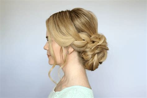 Braid And Low Bun Updo Missy Sue