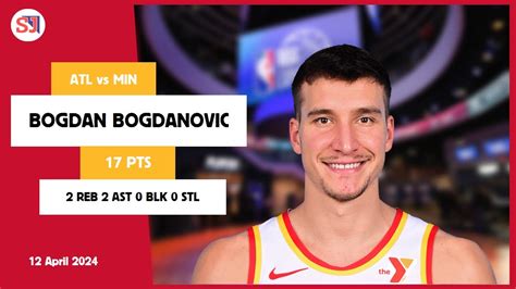 Bogdan Bogdanovic Pts Reb Ast Blk Stl Vs Min Apr