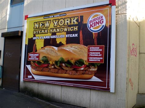 New York Steak Sandwich Burger King Poster In Gottingen Flickr