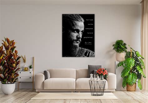 Ragnar Lothbrok Quote Poster Canvas Art Print Ragnar Lothbrok Canvas