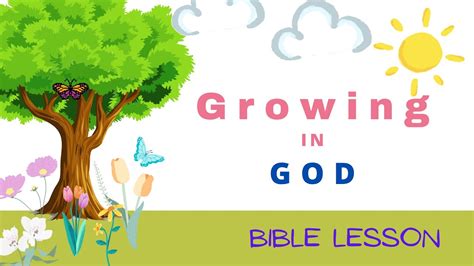 Growing In God Bible Lesson HD 1080p YouTube