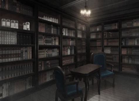 Aesthetic Anime Library Background