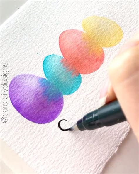 Aquarell Malen F R Anf Nger Tutorial Mit Watercolor Brush Pens