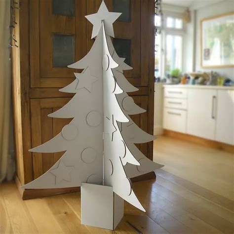 Cardboard Christmas Tree Template