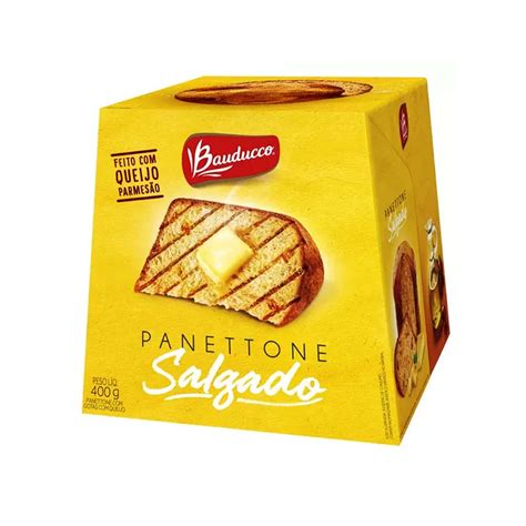 Panettone Salgado Feito Queijo Parmes O G Bauducco