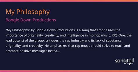 Meaning Of My Philosophy By Boogie Down Productions