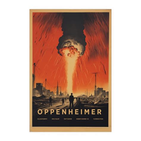 New Oppenheimer Movie Poster Captivating Cinematic Brilliance Perfect ...