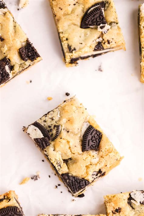 Oreo Blondies No Mixer Needed