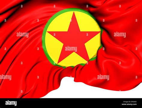 Kurdistan Workers' Party Flag Stock Photo - Alamy