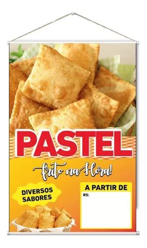 Placa Faixa Banner Divulga O Pastel Frito Na Hora X Cm Mercadolivre