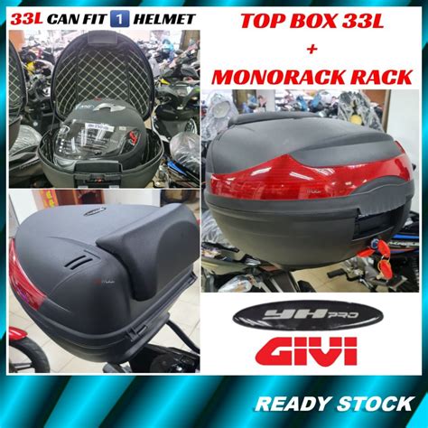 YHPRO 33L Top Box Original GIVI Monorack Advance Rack MV MRV YAMAHA