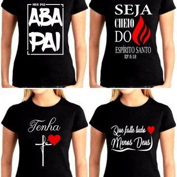 Camiseta Camisa Gospel Evangélica Foi Por Você Elo7 Produtos