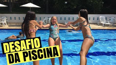 Desafio Da Piscina Gabriella Saraivah Ft Bianca Vedovato Youtube