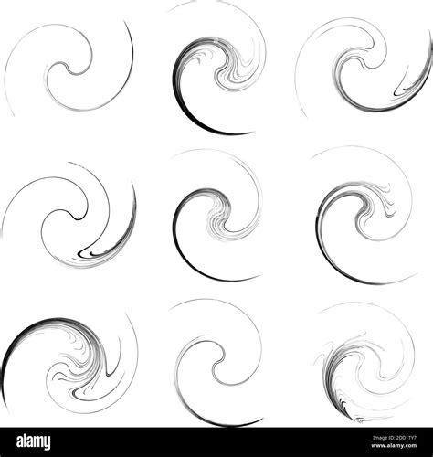 Spiralen Wirbel Wirbel Helix Spirale Schnecke Form Stock