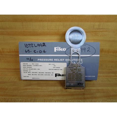 Fike 1072L992 1 5 Rupture Disc POLY SD SH Mara Industrial