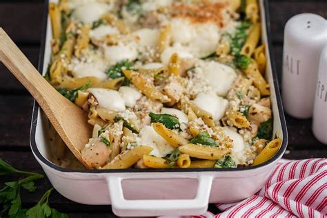 baked chicken pesto  penne pasta easy casserole bowl