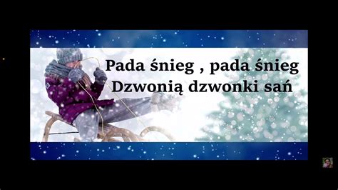 Pada śnieg Piosenka Zimowa Tekst Jingle Bells YouTube