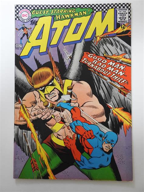 The Atom 31 1967 Starring Hawkman Sharp VF Condition Comic Books