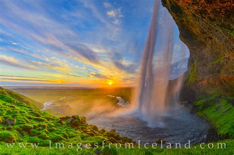 Seljalandsfoss at Sunset 618-1 | South Iceland | Images from Texas