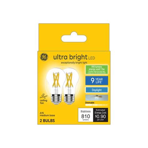 Ge Ultra Bright Led 75 Watt Replacement Daylight A15 Ceiling Fan