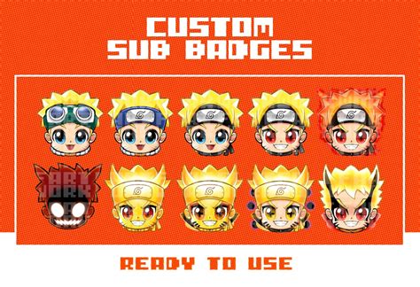 Ninja Chibi Anime Sub Badges for Twitch and Kick - Etsy