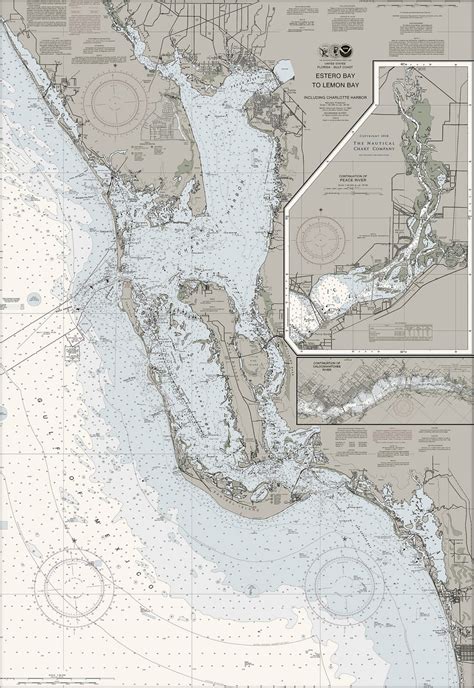 Estero Bay To Lemon Bay Nautical Chart Ft Myers Sanibel And Punta Gor