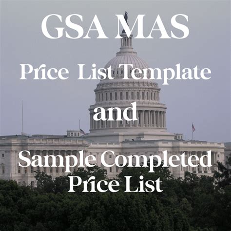 Gsa Sample Price List