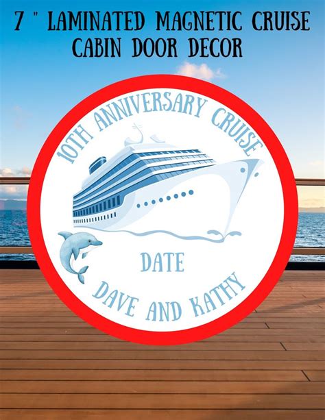 Cruise Cabin Door Magnets Cruise Cabin Door Decor Round