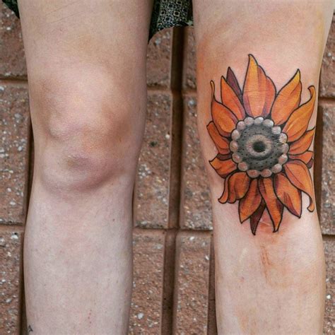 Top 73 Knee Flower Tattoos Best In Cdgdbentre