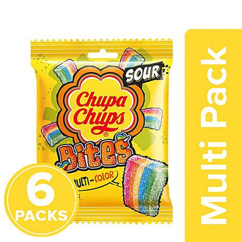 Buy Chupa Chups Sour Bites Mixed Fruit Flavour Soft And Chewy Toffee Online At Best Price Of Rs