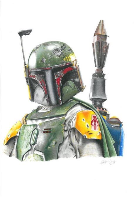 Boba Fett Star Wars Art Print Etsy