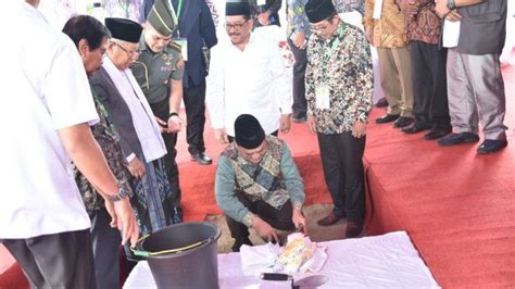 Gubernur Erzaldi Rosman Bersama Wapres RI Letakkan Batu Pertama