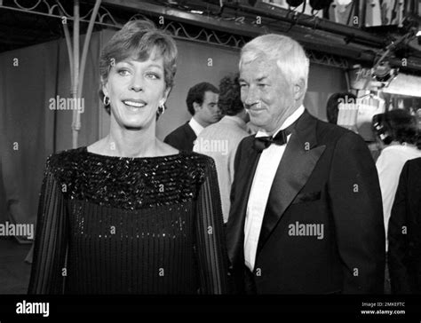 Carol Burnett And Joe Hamilton At The Premiere Of Annie At Manns