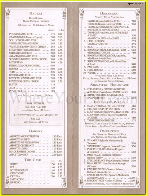 Olde Brooklyn Bagel Shoppe Restaurant In Brooklyn Menus And Photos